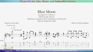 Blue Moon (Another Version Arr. for Acoustic Guitar with Tab)