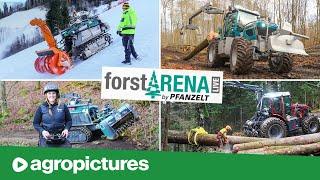 forstARENA 2025 | Forstraupe Moritz im alpinen Tourismus | Pfanzelt Pm Trac bei der Waldarbeit