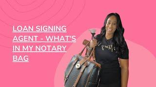 What's in my Notary Bag?