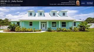 Custom 2016 CBS Home On An Acre: 406 9th Court, Vero Beach, FL 32962