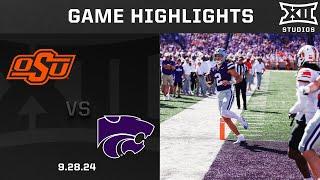 Oklahoma State vs  Kansas State Highlights | 2024 Big 12 Football