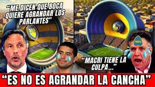 "PERO LEO, RIQUELME CAMBIARA POPULARES POR PLATEAS, ESO NO ES AGRANDAR LA CANCHA, EN CAMBIO RIVER.."