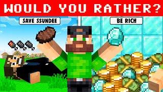 Trolling Would You Rather Challenge in Minecraft