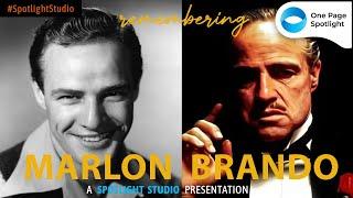 Remembering “The Godfather” of World Cinema, Marlon Brando : 01 July 2021  @ SPOTLIGHT STUDIO 1.21