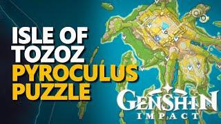 Isle of Tozoz Pyroculus Puzzle Genshin Impact