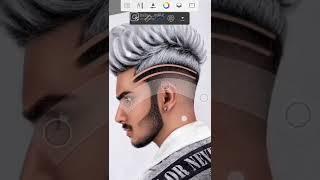 Autodesk sketchbook Hair cut Photo Editing Face Smooth Editing New tricks 2022 #short