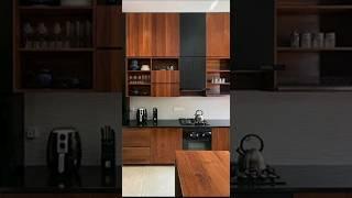 Modern kitchen design with ultra modern wooden touch #shortvideo #motionart34️