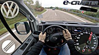 Volkswagen e-Crafter Top Speed Drive on German Autobahn