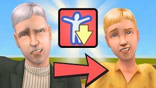 The Sims 2 but my sim ages backwards