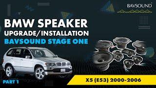 BMW Speaker Upgrade/Installation | X5 (E53) 2000-2006 | BAVSOUND Stage One | Part 1