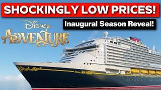 BREAKING NEWS! Disney Adventure Inaugural Pricing & Dates REVEALED! Shockingly Cheap Cruises!?