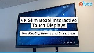 4K Slim Bezel Interactive Touch Displays