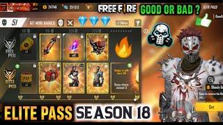 GARENA FREEFIRE ELITE PASS - SEASON 18 || WHERE IS EMOTE ? 