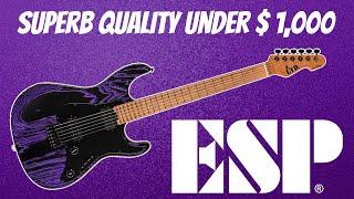 KILLER FEATURES on this ESP!  ESP LTD Series SN-1000 Purple Blast DEMO & REVIEW