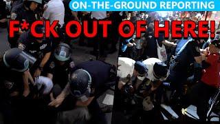 NYPD TERRORIZE Trump ICE Raid Protesters, Scream "Get the F*ck Out of Here!" at Journalists