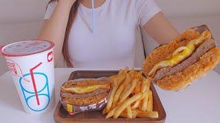 ira ASMR️ l Lotteria rice burger l eating sound l eating show️