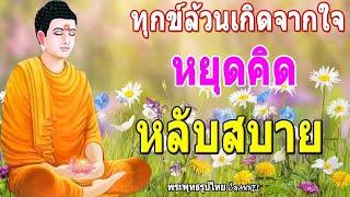 ฟังธรรมะก่อนนอน เรื่อง ทุกข์ล้วนเกิดจากใจ หยุดคิด ฟังแล้วผ่อนคลาย หลับสบาย - MP3พุทธศาสนา พระพุทธรู