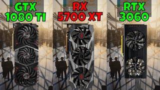 GTX 1080 Ti vs RX 5700 XT vs RTX 3060 (In 10 Games) 1440p