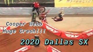 Cooper Webb 2020 Arlington SX Crash