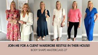 Body Shape Masterclass 27. Watch a Client Wardrobe Re-style. How to declutter your wardrobe.