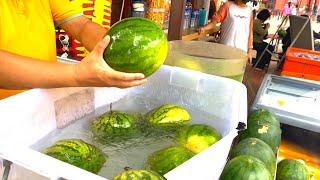 Fresh WATERMELON JUICE at Jonker Street, Melaka, Malaysia