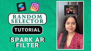 Question and Answer Filter for Instagram in Spark AR using Random Selector | Spark AR Tutorial