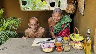 Grandpa Cooking King Chicken Curry Recipe || Traditional Cooking || Aja Kitchen