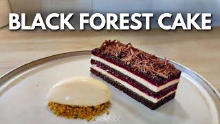 Fine dining BLACK FOREST CAKE recipe | Michelin Star Dessert At Home