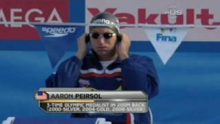 Aaron Peirsol gets title and new record, from Universal Sports