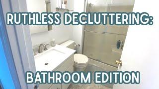 DECLUTTERING CHALLENGE: the bathroom edition!