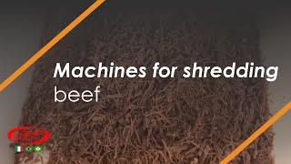 Machines for shredding beef - Shredders of DFC's line - Orved Brock
