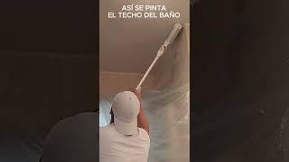 ¿Pintar el techo del baño sin manchar nada? ¡Te enseñamos el truco definitivo!