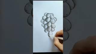 Bunch of Grapes  Drawing #shorts | How to draw grapes | #shorts |