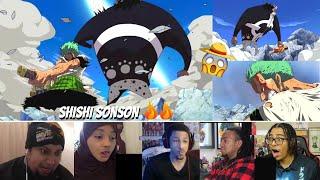 Zoro vs Kuma [Shishi Sonson] || Reaction Mashup