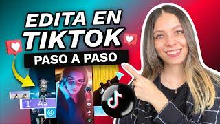 COMO CREAR Y EDITAR VIDEOS EN TIKTOK 2024 