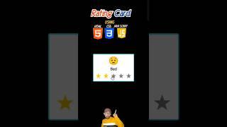 Rating card review using html css & js #maharacreativity #maharacreativitycitybajao