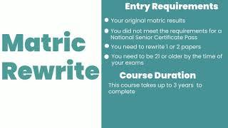 Matric - Adult Matric, Matric Upgrade and Matric Rewrite