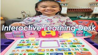 Unboxing Vtech Interactive Learning Desk with projector| Happy Kid