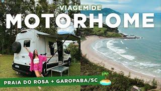 MINHA PRIMEIRA VIAGEM de MOTORHOME! | PRAIA DO ROSA e GAROPABA/SC