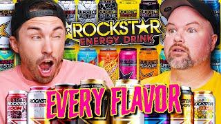 We Drink EVERY FLAVOR of ROCKSTAR ENERGY for the FIRST TIME - RANKED!