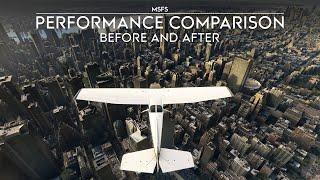 Microsoft Flight Simulator - Sim Update 5 Performance Comparison - Before and After