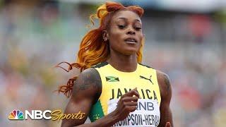 Elaine Thompson-Herah closes in on elusive 100m Worlds medal with tight heat win | NBC Sports