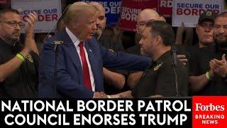 BREAKING NEWS: National Border Patrol Council Endorses Trump, Slams Kamala Harris At Arizona Rally