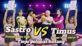 AJANG TINJU PELUNAS HUTANG SASTRO VS TIMUS - FILM KOMEDI JAWA LUCU + KOCLOK