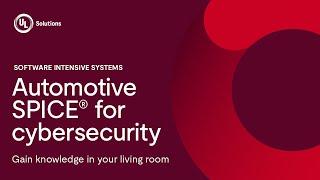 Automotive SPICE for Cybersecurity - Training Course