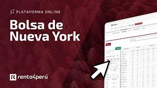Bolsa de Nueva York - Tutorial plataforma Renta 4