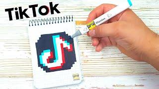 TIK TOK  - PIXEL ART  ТИК ТОК - РИСУНКИ ПО КЛЕТОЧКАМ