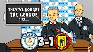 3-1! Man City vs Man Utd! They've bought the league! (Song Parody Goals Highlights)