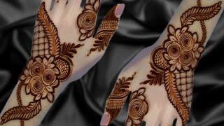 Sarswati Puja Special Simple Mehndi Designs For Fornt Hand ll Easy Arabic Mehndi Desig/Easy mehndi