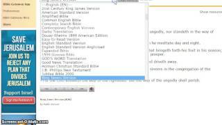 BibleGateway.com - Reading Different Versions of the same passage